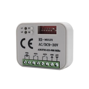 

garage remote receiver RX Multi Frequency 300-868MHZ AC/DC 9-30V Universal Rolling Code Remote Receiver