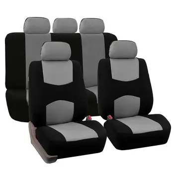 

Universal 9PCS/Set Universal Car Seat Covers Front And Rear Seat All Covered Wear-resistant All Year Use Interior Accessories