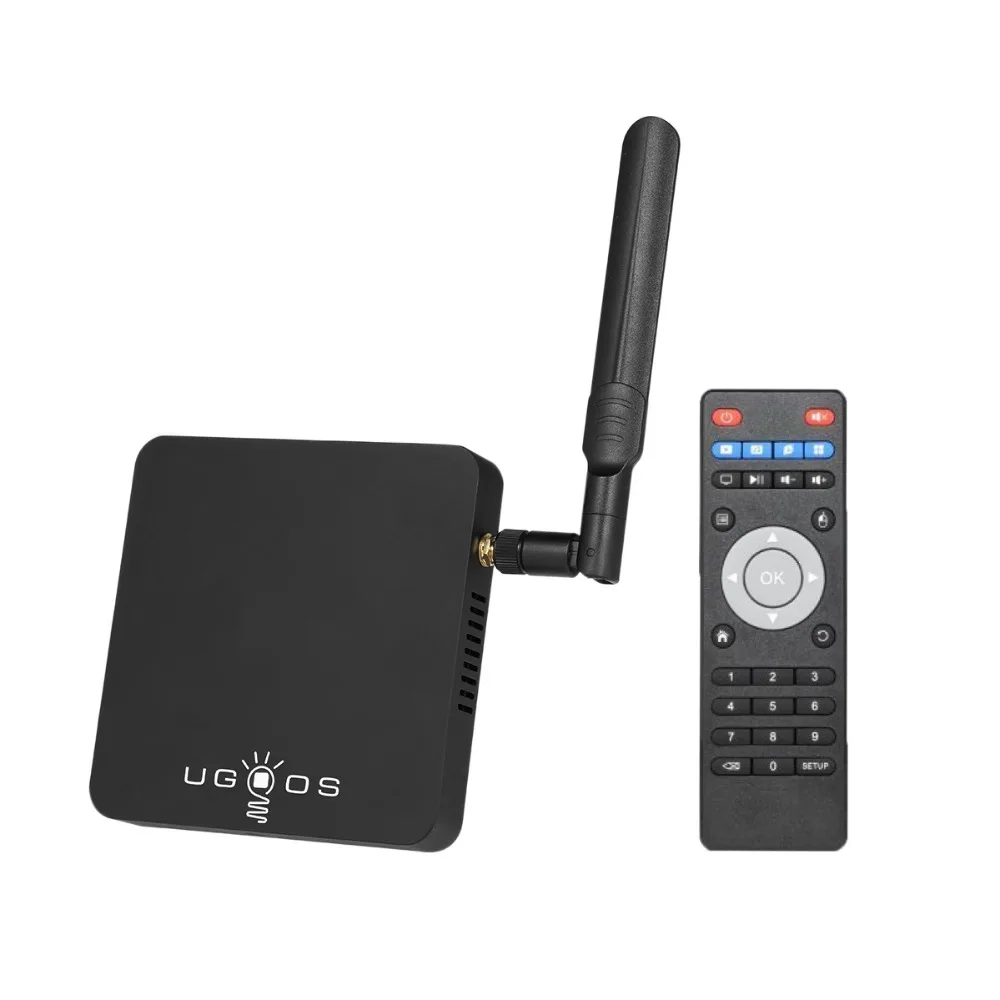 UGOOS AM6 Amlogic S922X Smart Android 9,0 ТВ приставка DDR4 2 Гб ОЗУ 16 Гб ПЗУ 2,4G 5G WiFi 1000M LAN Bluetooth 4K HD OTA медиаплеер