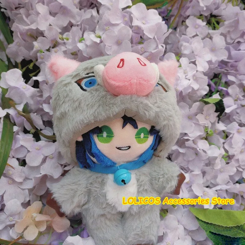 

Demon Slayer: Kimetsu no Yaiba Hashibira Inosuke Zenitsu Cosplay Cute DIY Change Clothes Dolls Plush Toy Pillow Xmas Gift