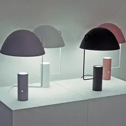 Современный светодиодный светильник в виде шляпы Черного и розового цвета, настольная лампа в скандинавском стиле для дома, гостиной