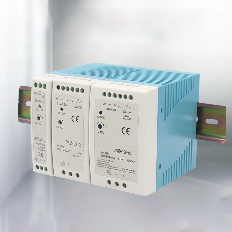 MDR 10 20 30 40 60 100 12 В 24 в Вт 60W100W источник питания на Din рейке трансформаторы
