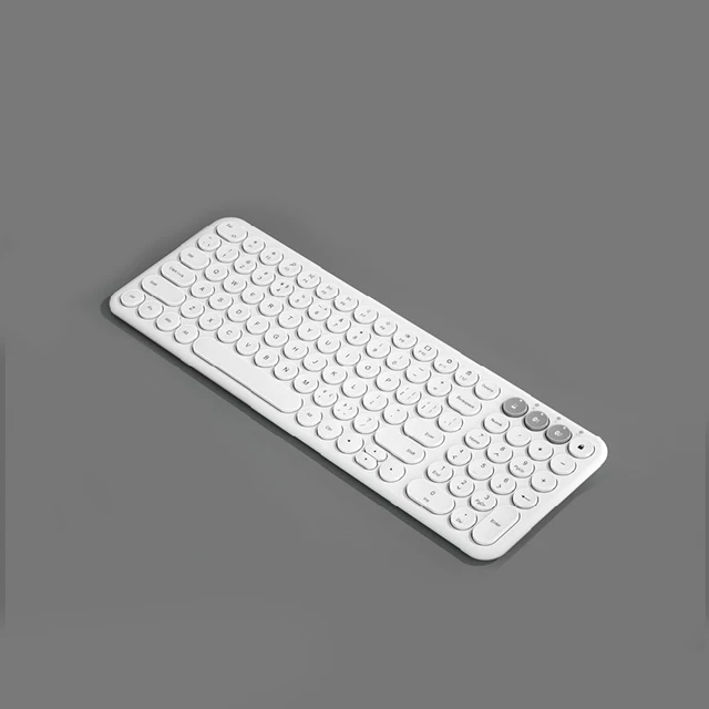 B.O.W  Recharging Bluetooth Wireless Keyboard, Stable 2.4Ghz &BT Dual Mode Quiet Typing 96 Key 3 Devices Connected Keyboard only
