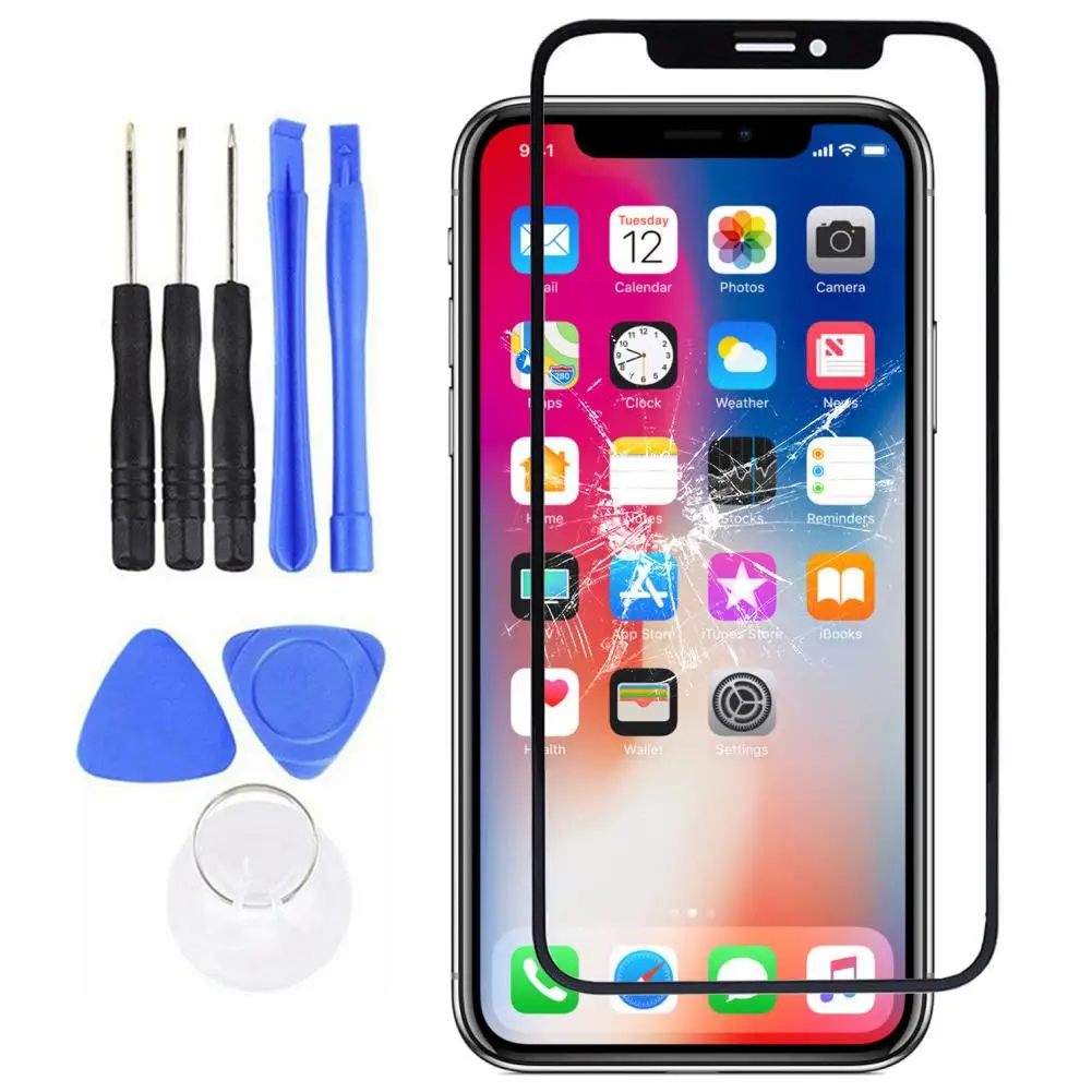 

Replacement Outer Front Glass Screen Repair Kit for iPhone X XR XS 11 Pro Max