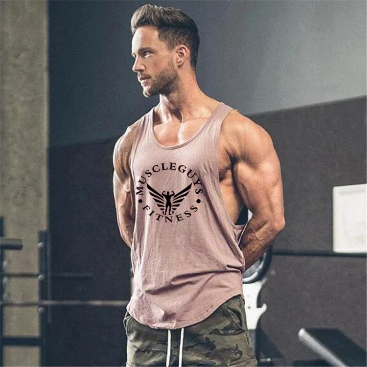 Бренд Muscleguys одежда для бодибилдинга рубашка фитнеса Мужская майка тренировочный