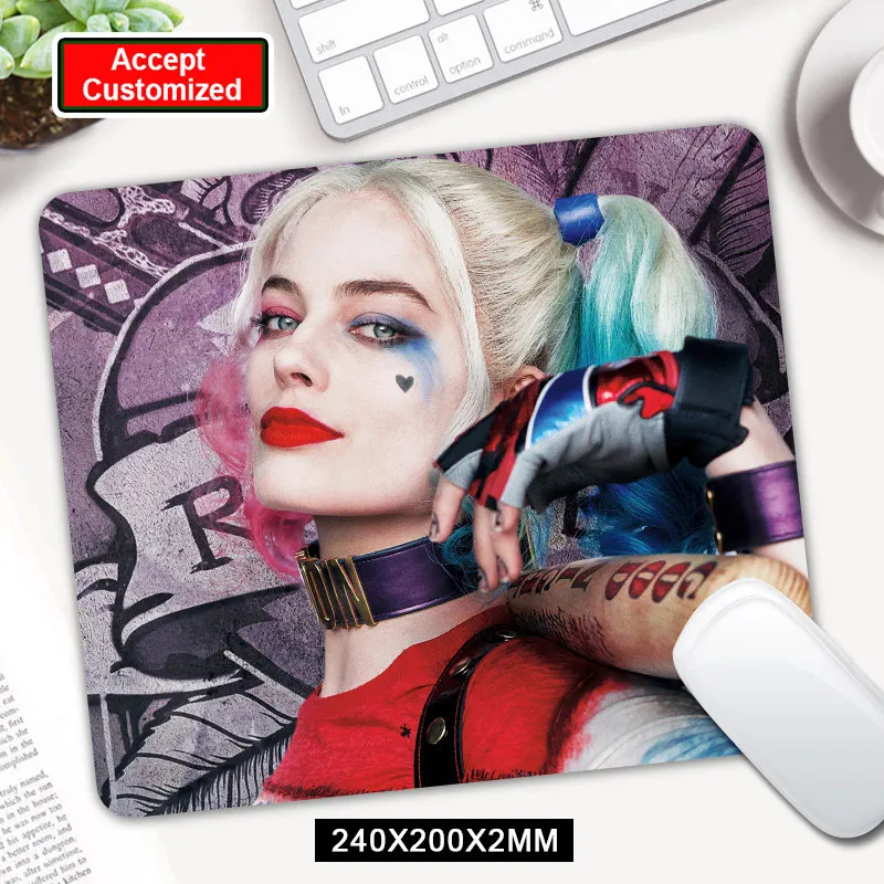 Игровой коврик для мыши Харли Куинн геймер компьютерная коврик для мыши игровая клавиатура Коврик для мыши