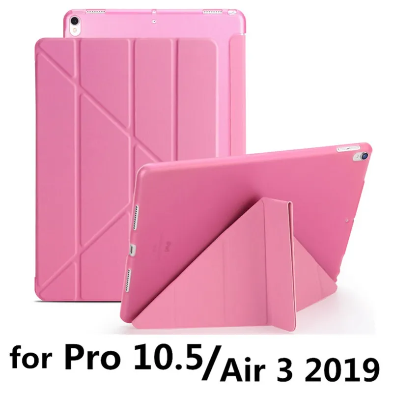 Чехол для ipad Pro 10," Air 3/ipad 10,2 защитный чехол-подставка для Apple ipad 7 7th 10,2" A2200 A2198 A2197 чехол для планшета - Цвет: pro 10.5 pink