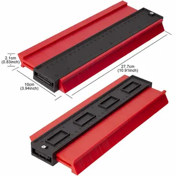 

Contour Gauge Profile Tool Irregular Profile Gauge Radian Ruler Profile Radian Ruler Shaper Copy Ruler 10inch（25CM）