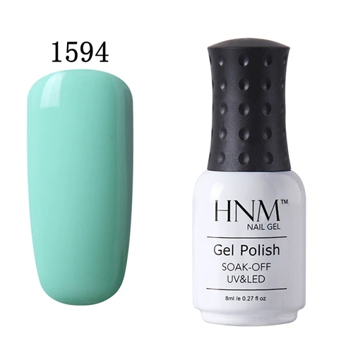 HNM 8 мл УФ-гель для ногтей светодиодный светильник Гель-лак 58 цветов Гель-лак чистые цвета Полупостоянный Гель-лак для ногтей основа Топ - Цвет: 1594