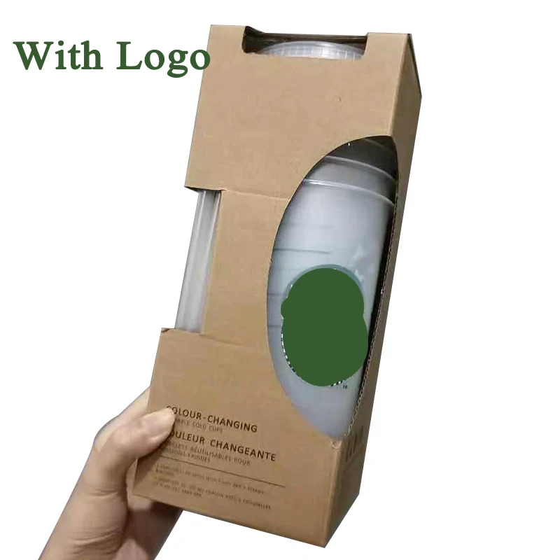 Taza de paja con tapa y logotipo, taza de café reutilizable de plástico con acabado mate, 710ml/24oz