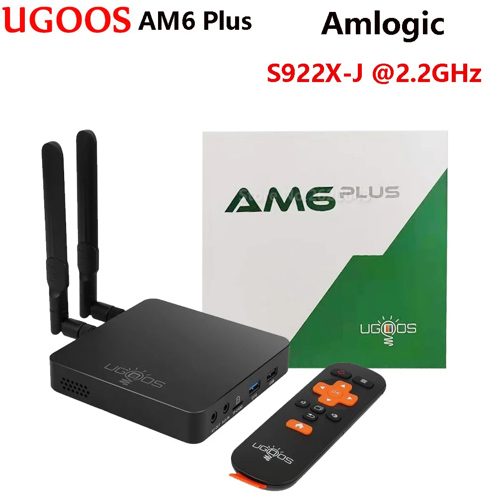 UGOOS AM6 PLUS Amlogic S922X-J 2.2GHz 4GB DDR4 32GB ROM inteligentny Android 9.0 TV, pudełko 2.4G 5G WiFi 1000M Bluetooth 4K HD odtwarzacz multimedialny UGOOS AM6 PLUS Amlogic S922X-J 2.2GHz 4GB DDR4 32GB ROM inteligentny Android 9.0 TV, pudełko 2.4G 5G WiFi 1000M Bluetooth 4K HD odtwarzacz multimedialny