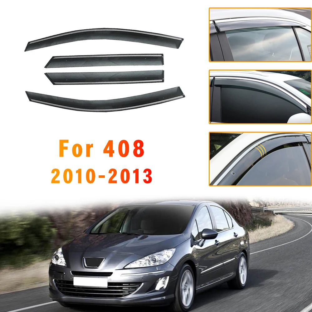Для Skoda для peugeot 408 2010 2011 2012 2013/- ABS автомобильное Дымовое Окно Солнцезащитный козырек-отражатель защита аксессуары для укладки