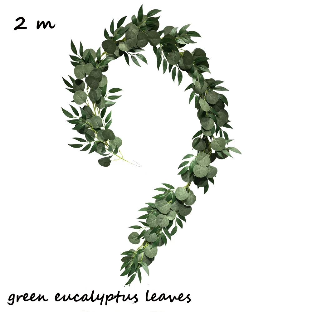 2米绿色柳叶尤加利藤条18