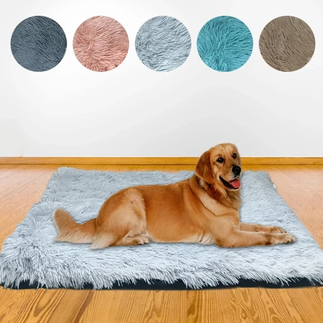 Winter Dog Bed Mat Soft Washable Fleece Pet Cushion House Warm