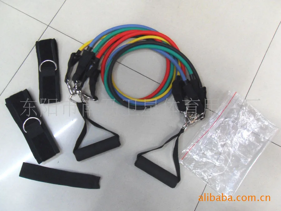Chest Expander 7 Article Deconstructable Latex Pull Rope Fitness Equipment Household Portable Fitness Suit