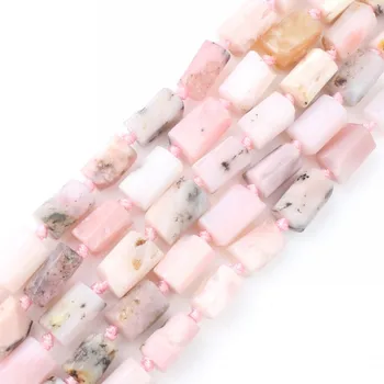 

6*9mm Cylinder Pink Opal Stone Beads Natural Loose Spacer Beads For Jewelry DIY Making Bracelet Charms Accessories 7.5'' Strands