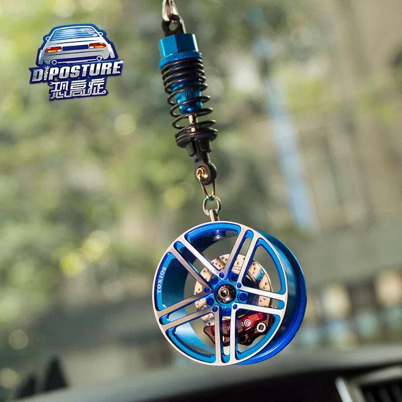 BBS shock absorber hub rear-view mirror mount hellaflush Chao brand aluminium alloy car interior mount - Название цвета: Белый