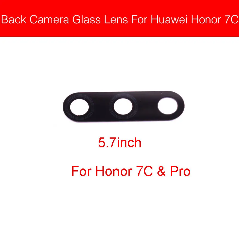 Задняя камера, стеклянный объектив для huawei Honor Play 7 Lite 7S 7A 7C 7X 7A Pro 5,4" 5,7", задняя камера, стеклянный объектив с клеем - Цвет: 7C and pro 5.7