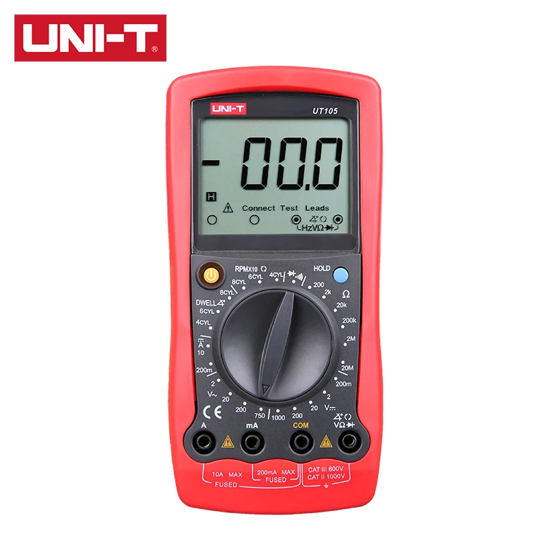 Цифровой Автомобильный Мультиметр UNI-T UT105/UT107/UT109 дисплей 2000 дюйма индикатор