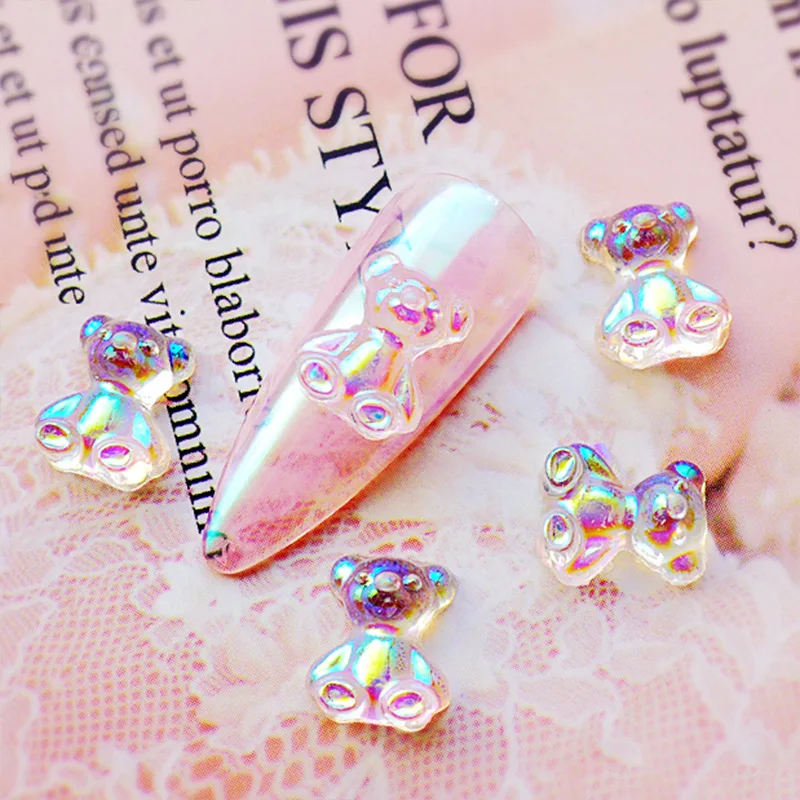 80pcs Pink Rose Nail Charm Nail Glitter Decals Valentine's 3D Nail Pink  Rose Mixed Rose Heart Diamond Design LOVE Acrylic Nail Stud Jewelry Salon  Nail