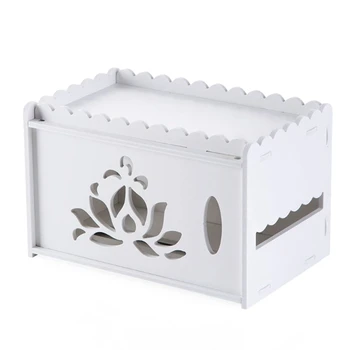 

Lotus Hollow Container Towel Napkin Tissue Holder New Kawaii PP Board Tissue Box Wooden Cover Paper Napkin Holder Case