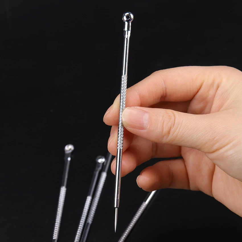 1PC Stainless Steel Blackhead Remover Needles Acne Pimple Blemish Treatments Face Skin Care Pore Cleaner Beauty Tools
