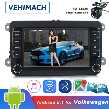 

7'' Car MP5 Player 2Din For Volkswagen For VW Auto Radio Recorder Camera Android 8.1 GPS Bluetooth Wifi Music Movie Player FM AM