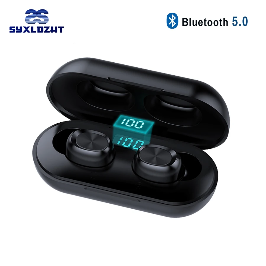 Новинка B5 беспроводные наушники Bluetooth TWS с микрофоном 300 мАч зарядная коробка Touch 8D