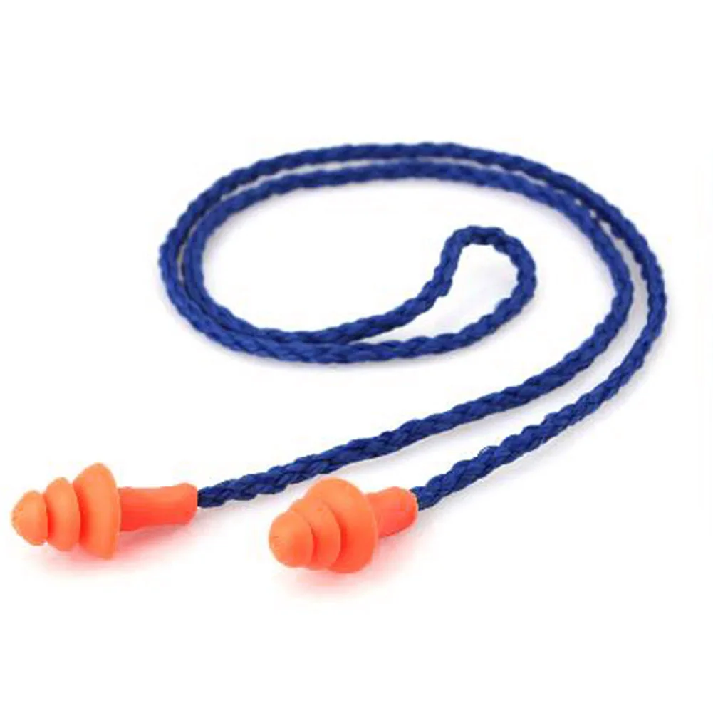 Мягкие силиконовые ed многоразовые беруши моющиеся шум защиты слуховые 3 метра