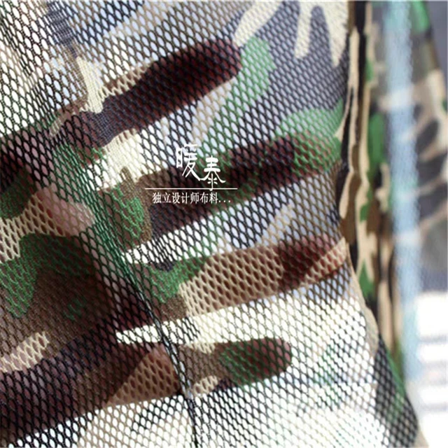 Camouflage Mesh Tulle Fabric Hollow-Out DIY Background Decor Fishing Net  Coat Skirt Gown Dress Clothes Designer Fabric - AliExpress