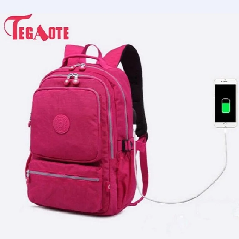 TEGAOTE Women School Backpacks Anti Theft USB Charge Backpack Mens Laptop  Bagpack School Bags For Teenage Girls Mochila Travel - AliExpress Luggage \u0026  Bags