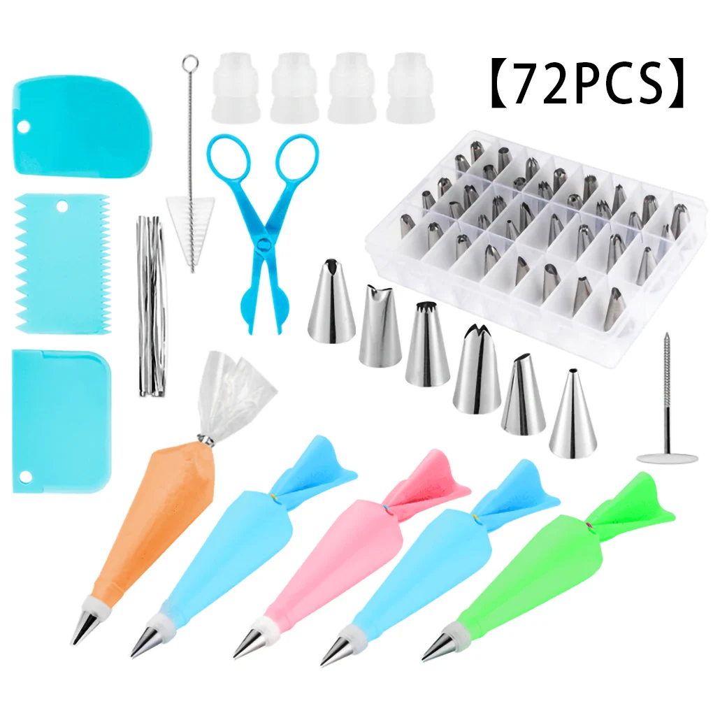 

Multi-pack Cake Decorating Mouth Set Reusable Cake Cream Nozzles Set Portable Baking Pastry Accessorie Cake DIY Decoration Tools