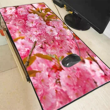 

Pink Flower Large Washed Mouse Pad Locked Edge Pad To Mouse Notbook Computer Mousepad 90x40cm Gaming Padmouse Gamer