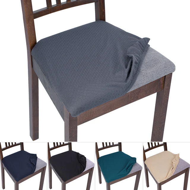 Waterproof Stretch Dining Chair Seat Protector Cover Removable Kitchen Slipcover