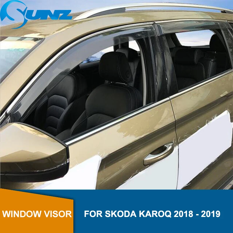 

Side Window Deflectors For Skoda KAROQ 2018 2019 2020 Smoke Window Visor Vent Shades Sun Rain Deflector Guards SUNZ