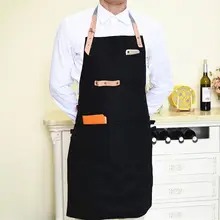 Для мужчин и женщин готовка кухня ресторан шеф-повара регулируемый нагрудный фартук платье с карманом Парикмахерская накидка