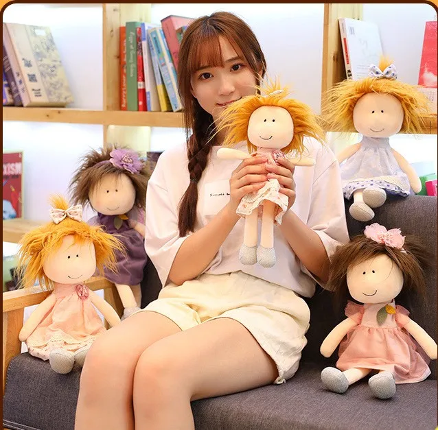 

Cute 35cm. 45cm Plush toy cute doll girl children sleep pillow .birthday christmas gift