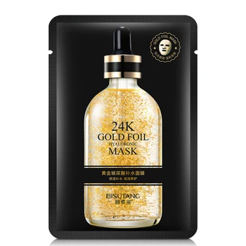 

5Pieces 24K Gold Facial Mask Hyaluronic Acid Mask Moisturizing Hydrating Anti-Aging Depth Replenishment Skin Care