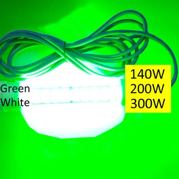 شراء300 واط 10 متر كابل 12VDC مصباح ليد لصيد الأسماك أعماق البحار تحت الماء LED الحبار الصيد إغراء ليلة الصيد مصابيح قارب