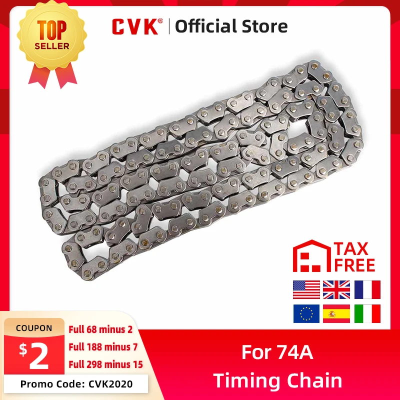 

CVK Motorcycle Accessories Parts Camshaft Timing Chain 74A