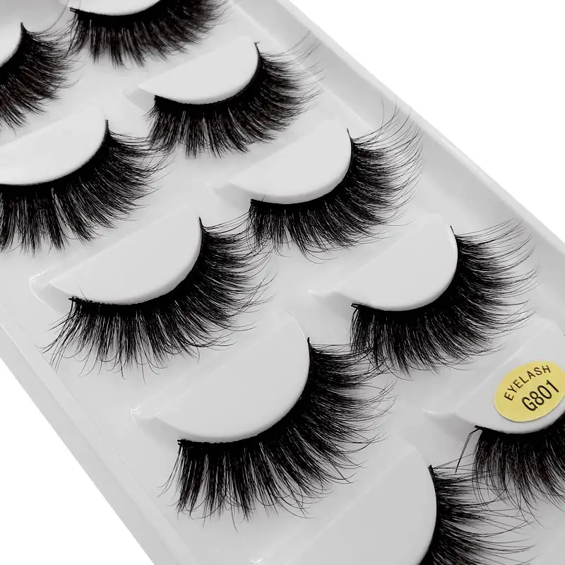 Natural False Eyelashes 3D Mink Dramatic Lashes