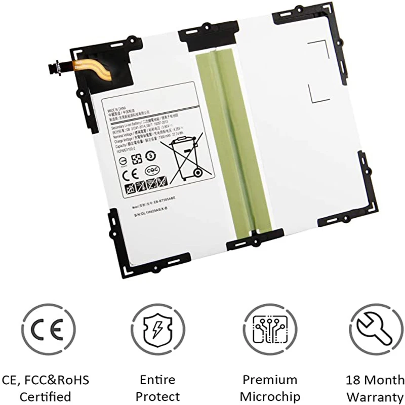 EB-BT585ABE, GH43-04628A, Samsung Galaxy Tab A 10.1, SM-P580, P585, T580