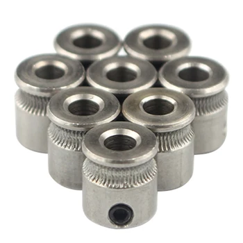 

Hobbed Gear Stainless Steel Pulley Durable Replacement Spare 1.75mm Filament 3D Printer Extruder Drive Gear 5mm Shaft Reprap