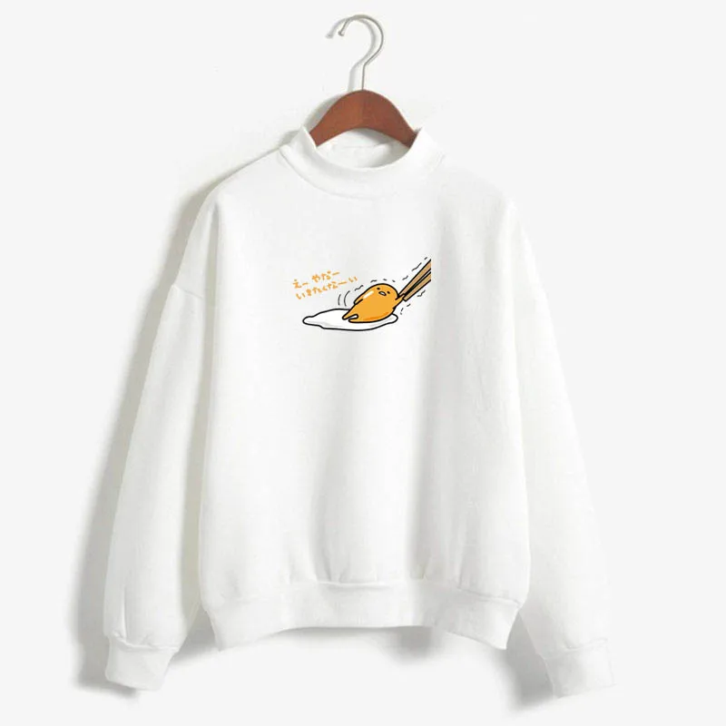  2019 autumn and winter version of the Warm top lazy egg hoodie cute cartoon kawaii jersey women's H