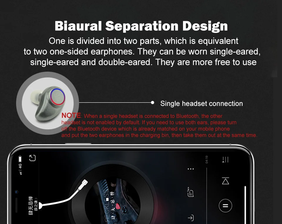 Для мобильного телефона в ухо беспроводной для bluetooth fone de ouvido наушники аuriculares inalambrico tws проводной sem