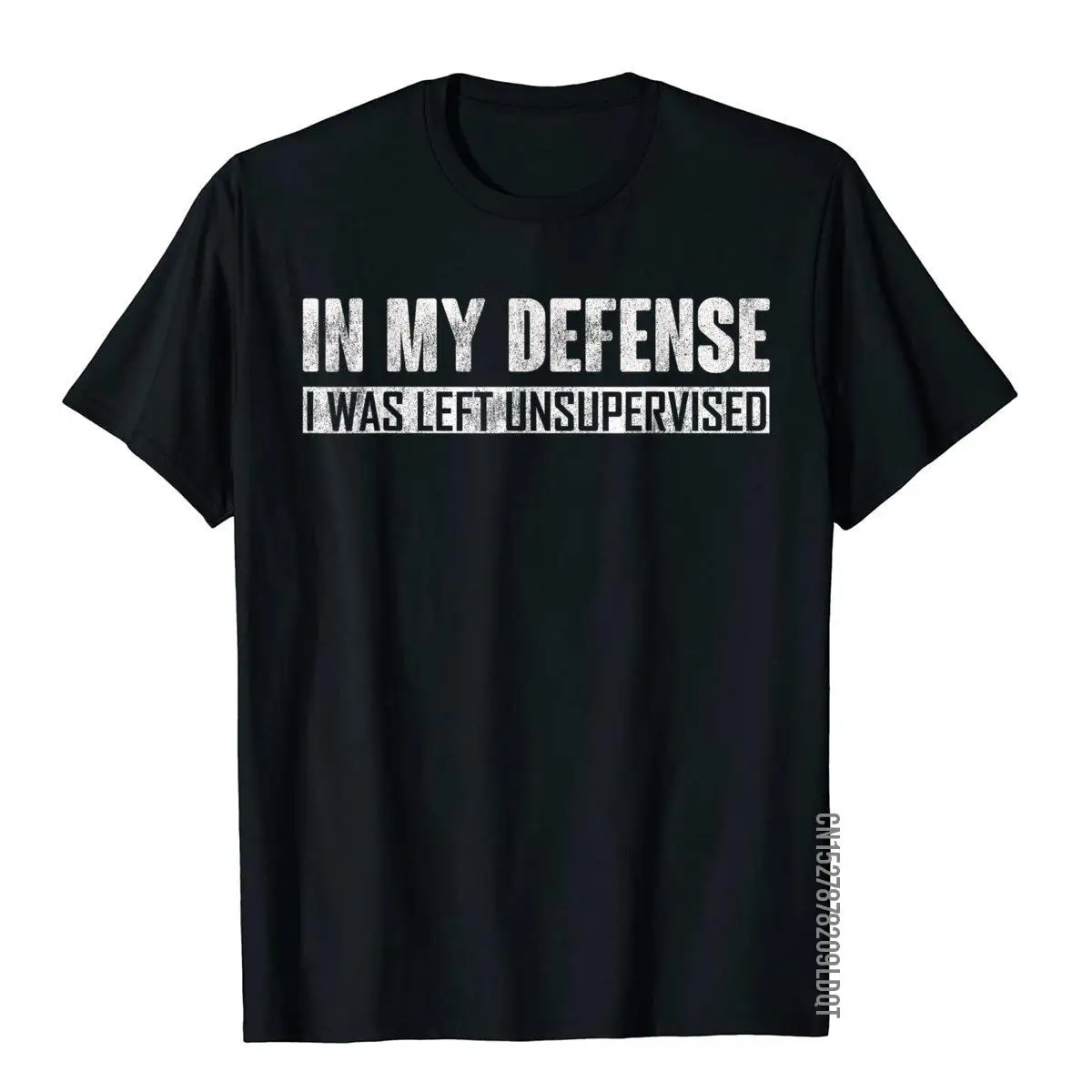 Funny In my defense i was left unsupervised T-Shirt__B5595black