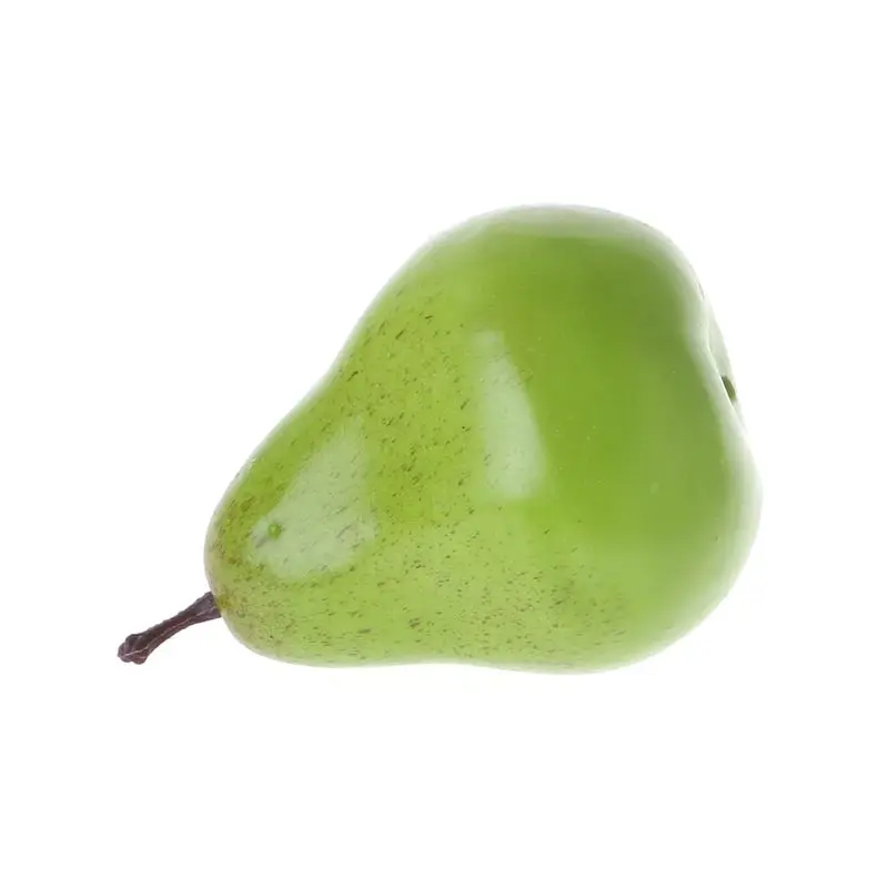 

Realistic Lifelike Artificial Green Fruit Pear Kitchen Fake Display Food Home Decoration Supermarket Restaurant Props