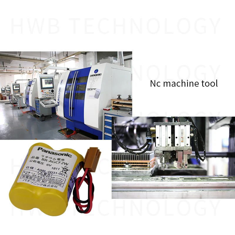 6 шт./лот pushout аккумулятор для Panasonic BR-AGCF2W с вилкой 6V PLC FANUC литиевая батарея