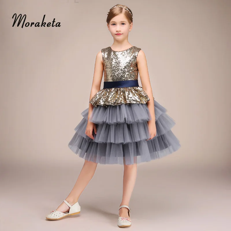 tiered tulle flower girl dress