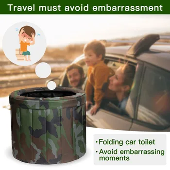 

Portable Mobile Toilet Kids Adults Emergency Outdoor Travel Camping Commode Potty Portable Toilet